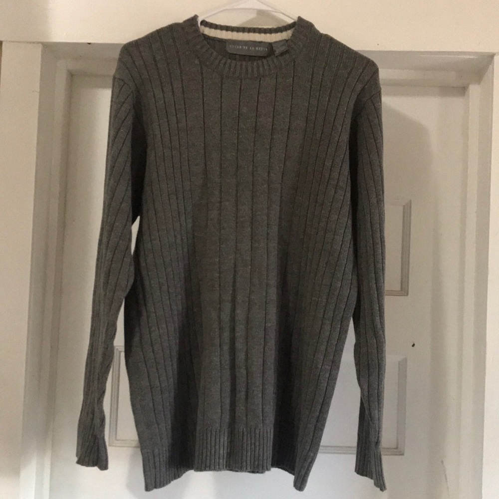 Oscar De La Renta Men’s Cotton & Acrylic Striped Sweater Size L
